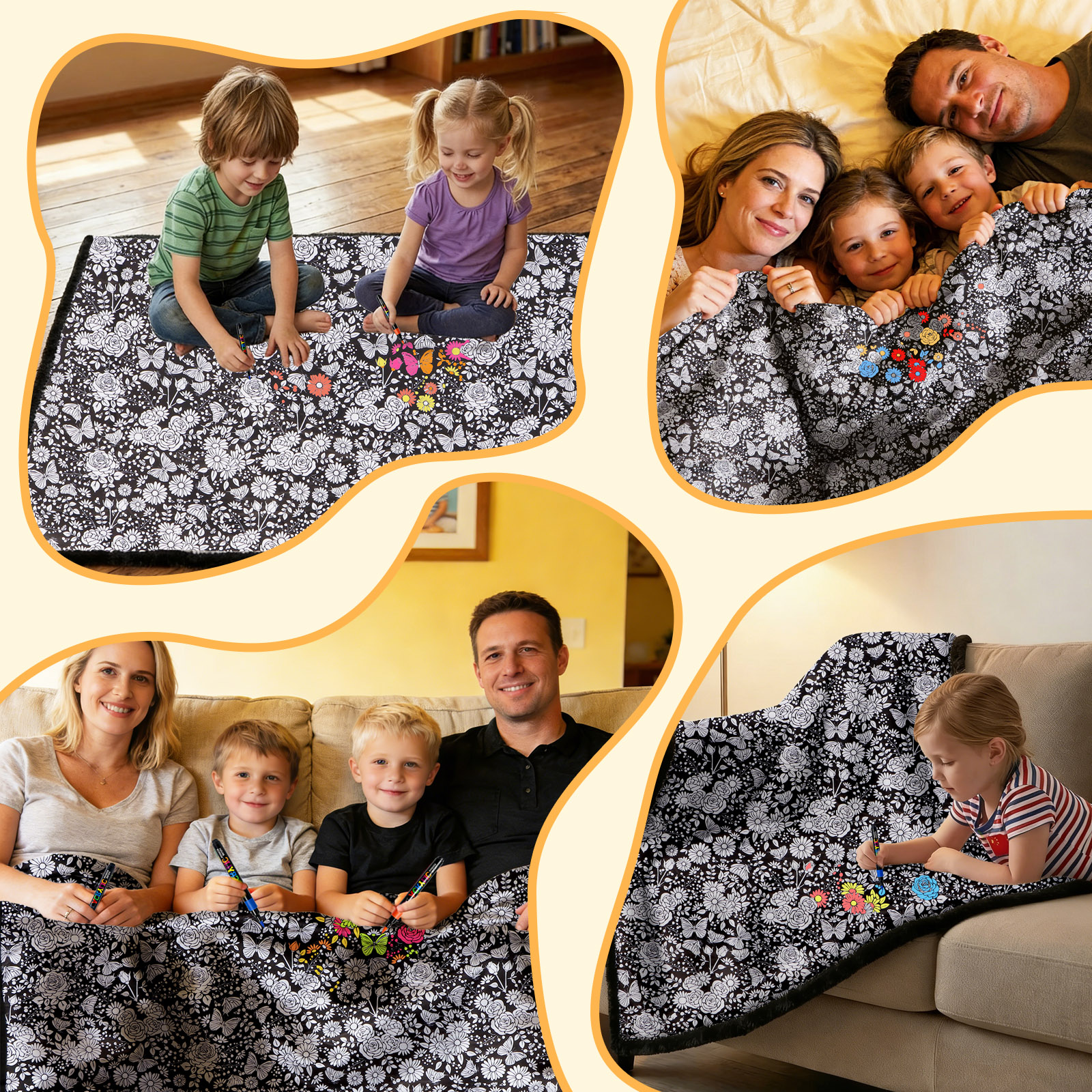 DIY Coloring Blanket-Royamoon