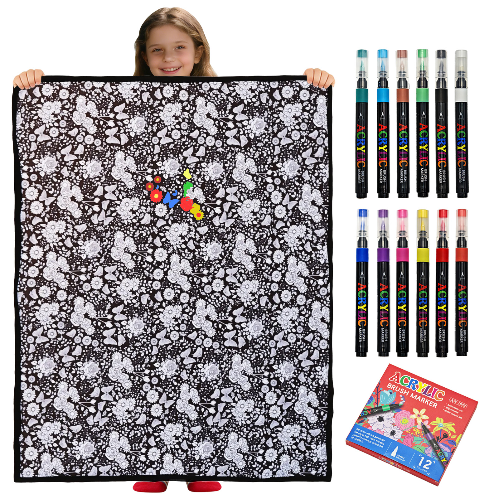 DIY Coloring Blanket-Royamoon