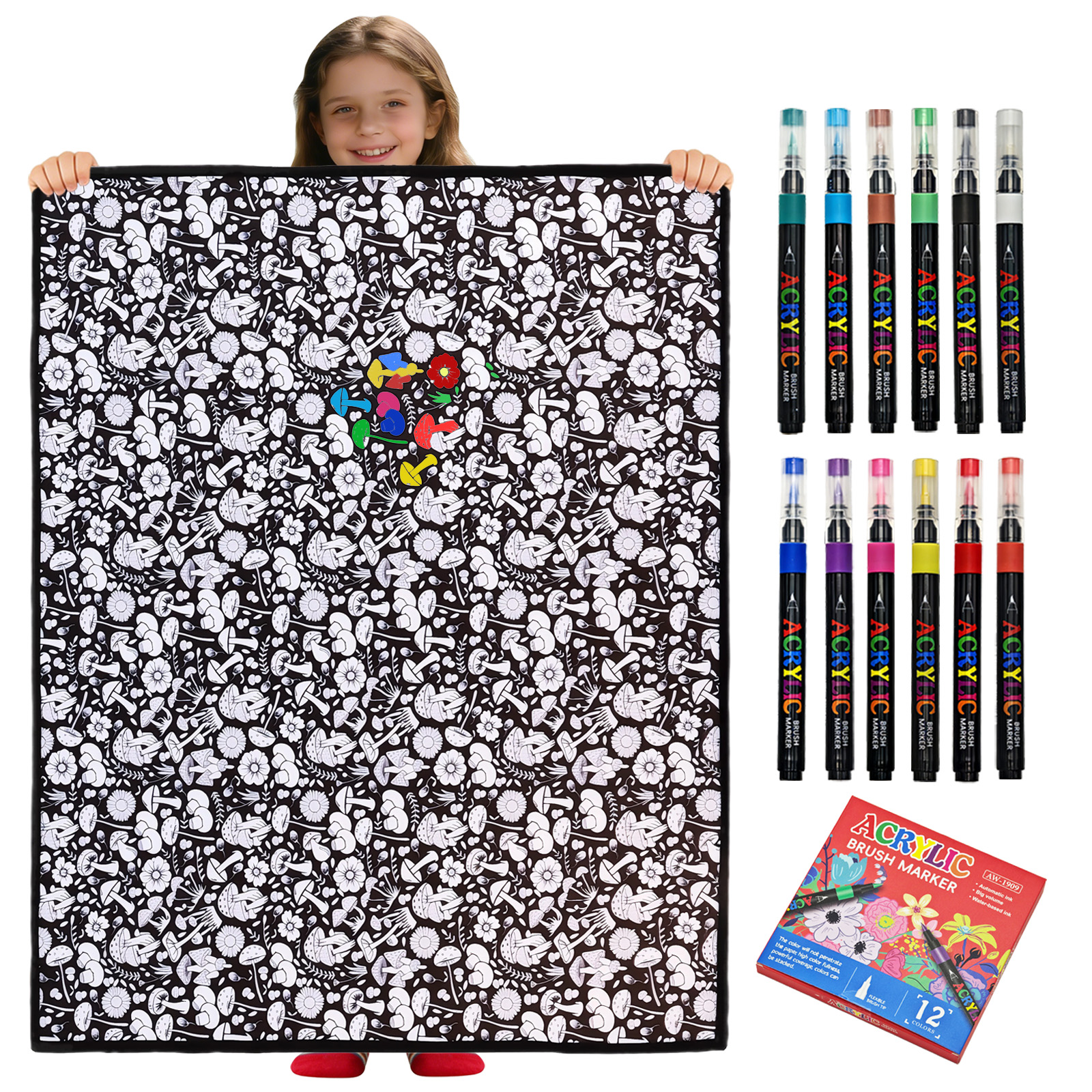 DIY Coloring Blanket-Royamoon