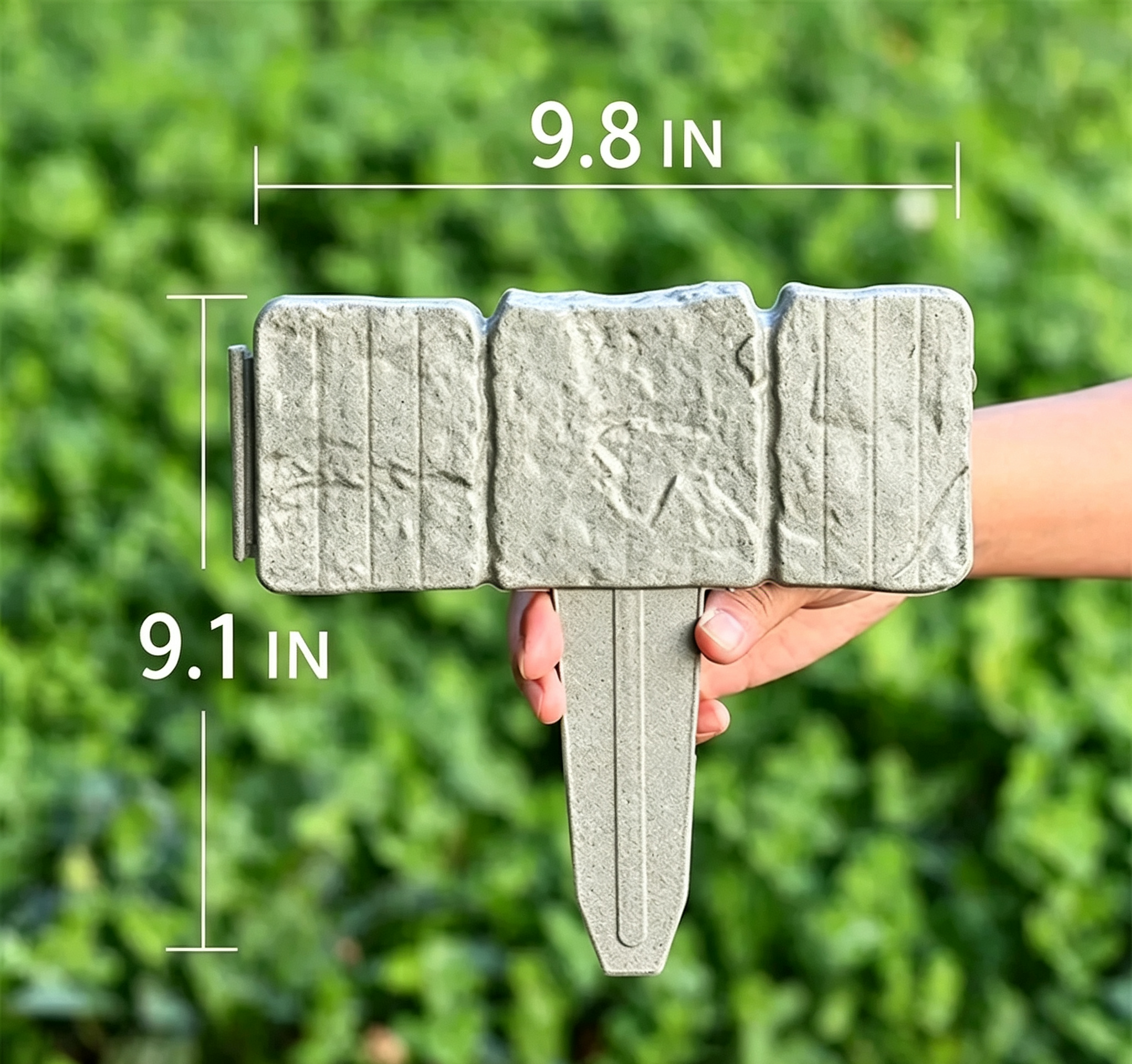 🧱 Faux-Stone Garden Fence – Easy DIY installation; achieve a premium garden look without real stone 🌿✨❤️ Over 2,000 sold