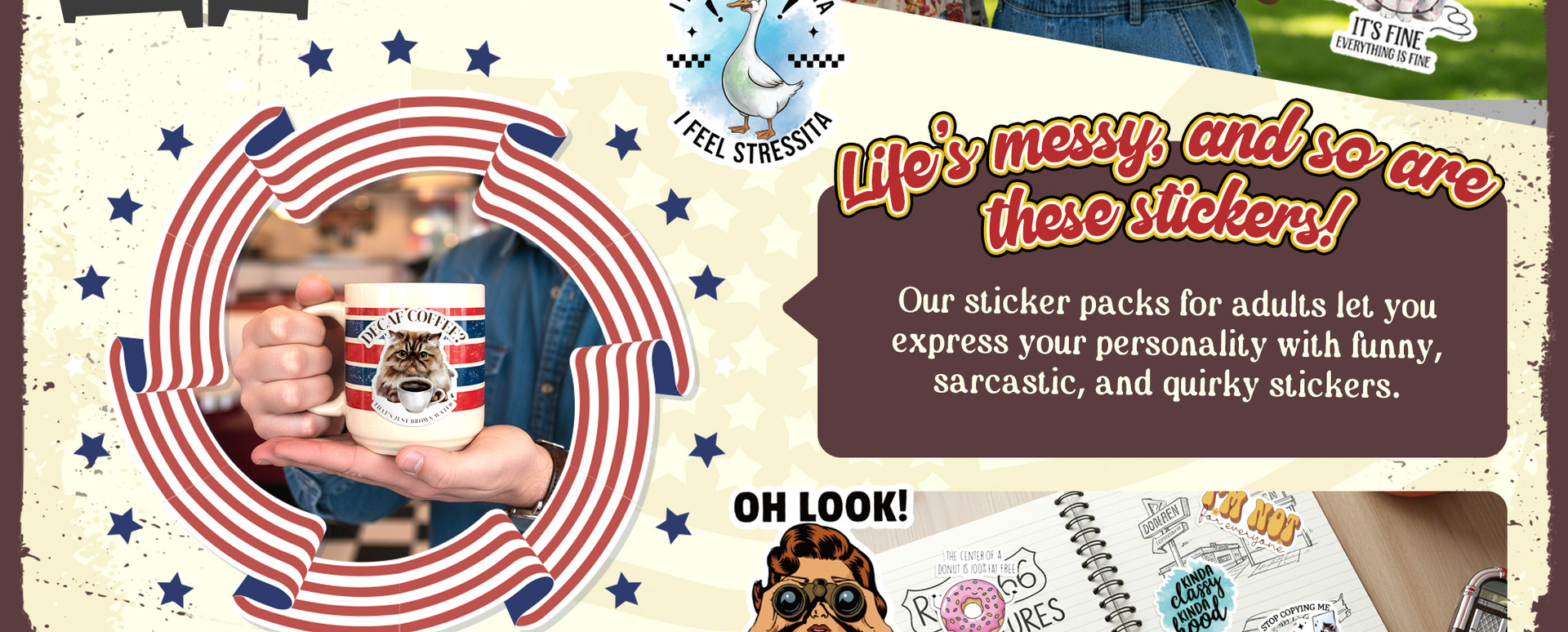 300 Fun Animal Stickers – Creative, Personalized, Waterproof Graffiti Decals for Notebooks, Luggage, and Decoration