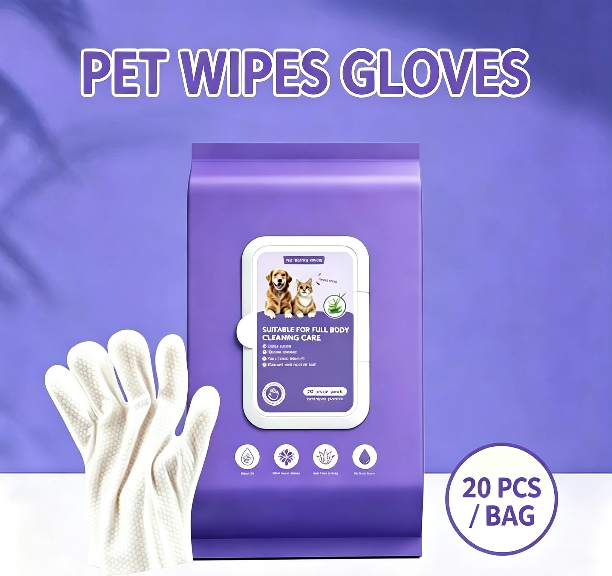 Pet Glove Wipes