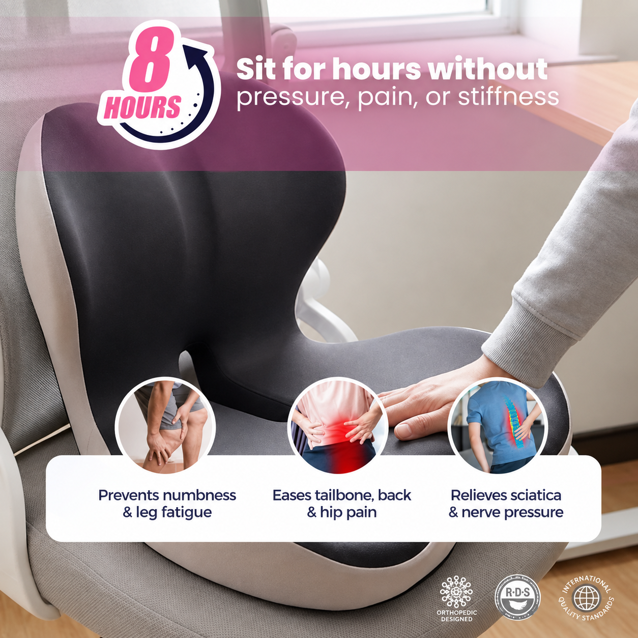  Sfyaini™Orthopedic Seat Cushion 2.0