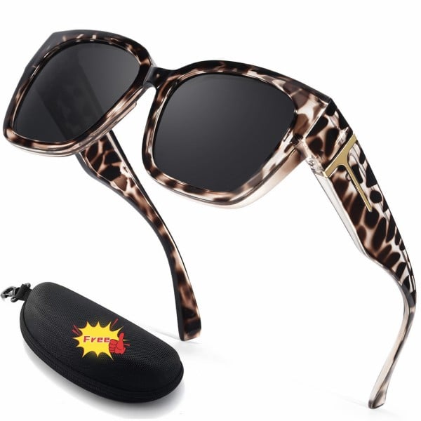 🕶️ Polarized Fit Over Sunglasses for Women – UV400 Protection Floral Frame Wear Over Prescription Glasses-This also makes an excellent gift🎁