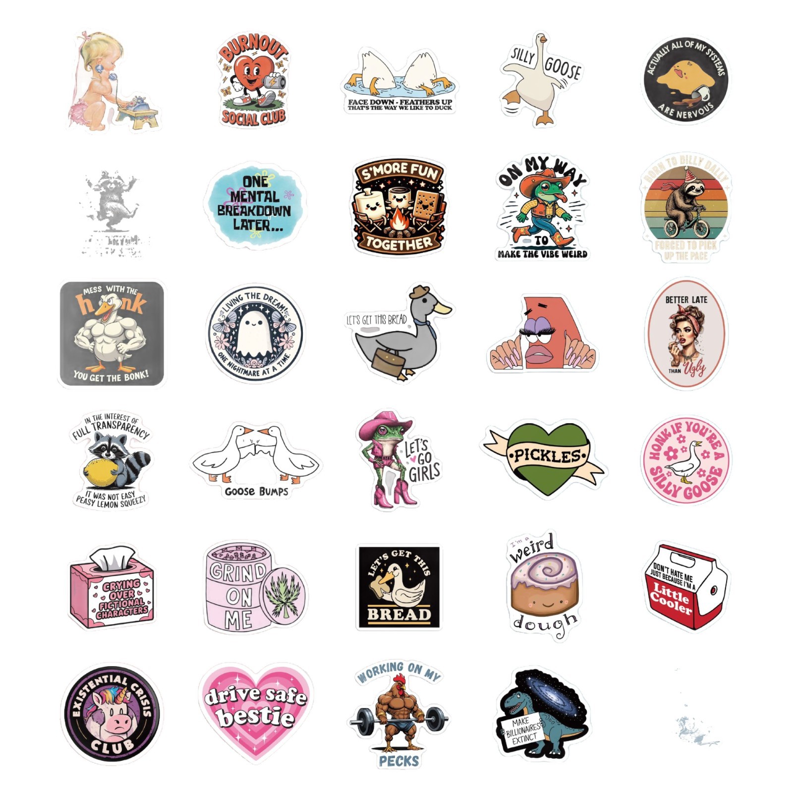 200 Creative & Funny Animal Holographic Laser Stickers with Quotes – DIY Journal & Scrapbook Decoration