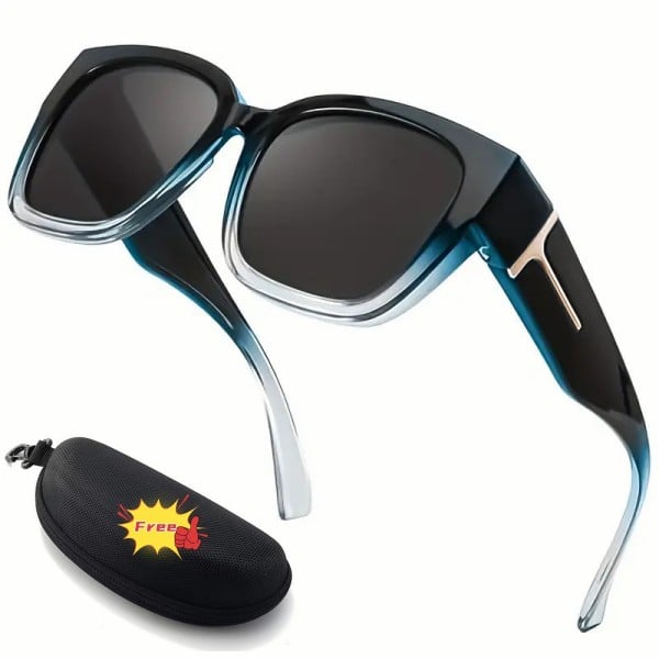 🕶️ Polarized Fit Over Sunglasses for Women – UV400 Protection Floral Frame Wear Over Prescription Glasses-This also makes an excellent gift🎁