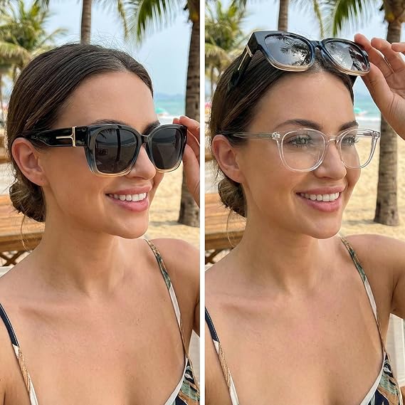 🕶️ Polarized Fit Over Sunglasses for Women – UV400 Protection Floral Frame Wear Over Prescription Glasses-This also makes an excellent gift🎁