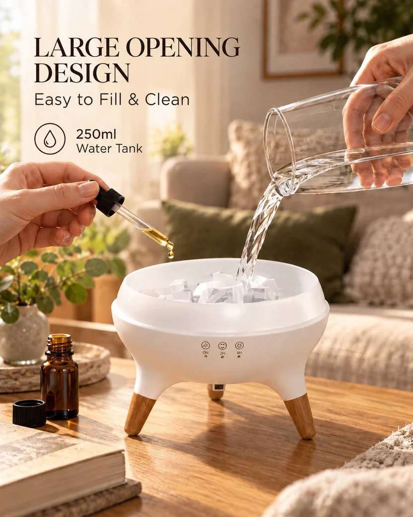 Jellyfish Aroma Diffuser with Music Sync – 7-Colour LED Mist Humidifier