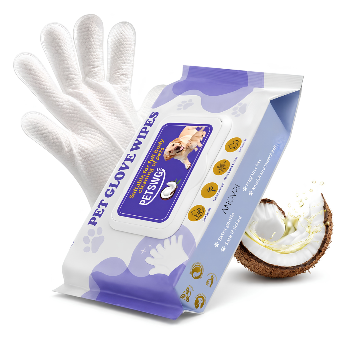 Pet Glove Wipes