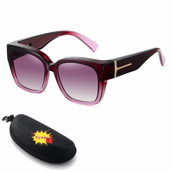 🕶️ Polarized Fit Over Sunglasses for Women – UV400 Protection Floral Frame Wear Over Prescription Glasses-This also makes an excellent gift🎁