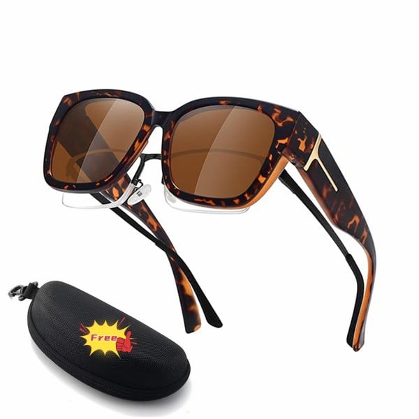 🕶️ Polarized Fit Over Sunglasses for Women – UV400 Protection Floral Frame Wear Over Prescription Glasses-This also makes an excellent gift🎁