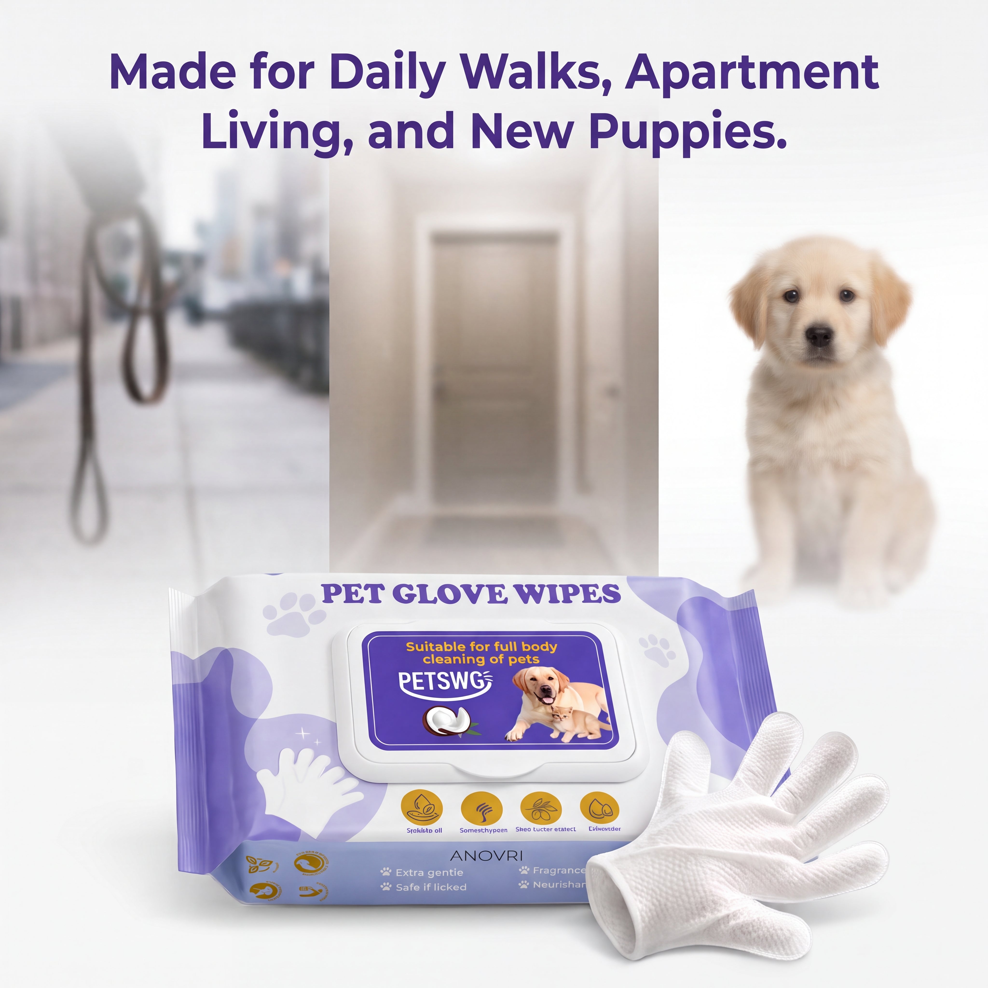 Pet Glove Wipes