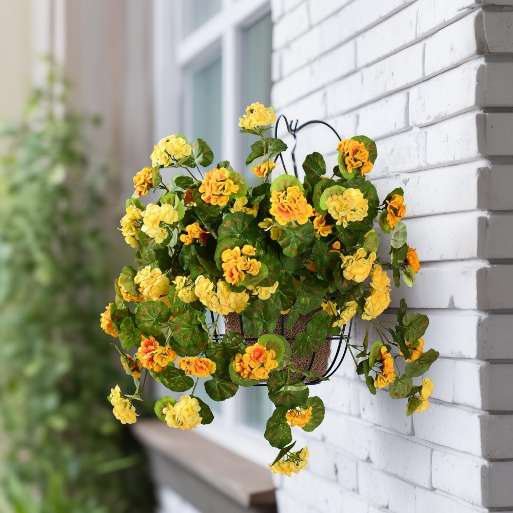 💥 50% OFF🔥 Beautiful Artificial Geranium Flowers – Long-Lasting & Weather Resistant 🌿