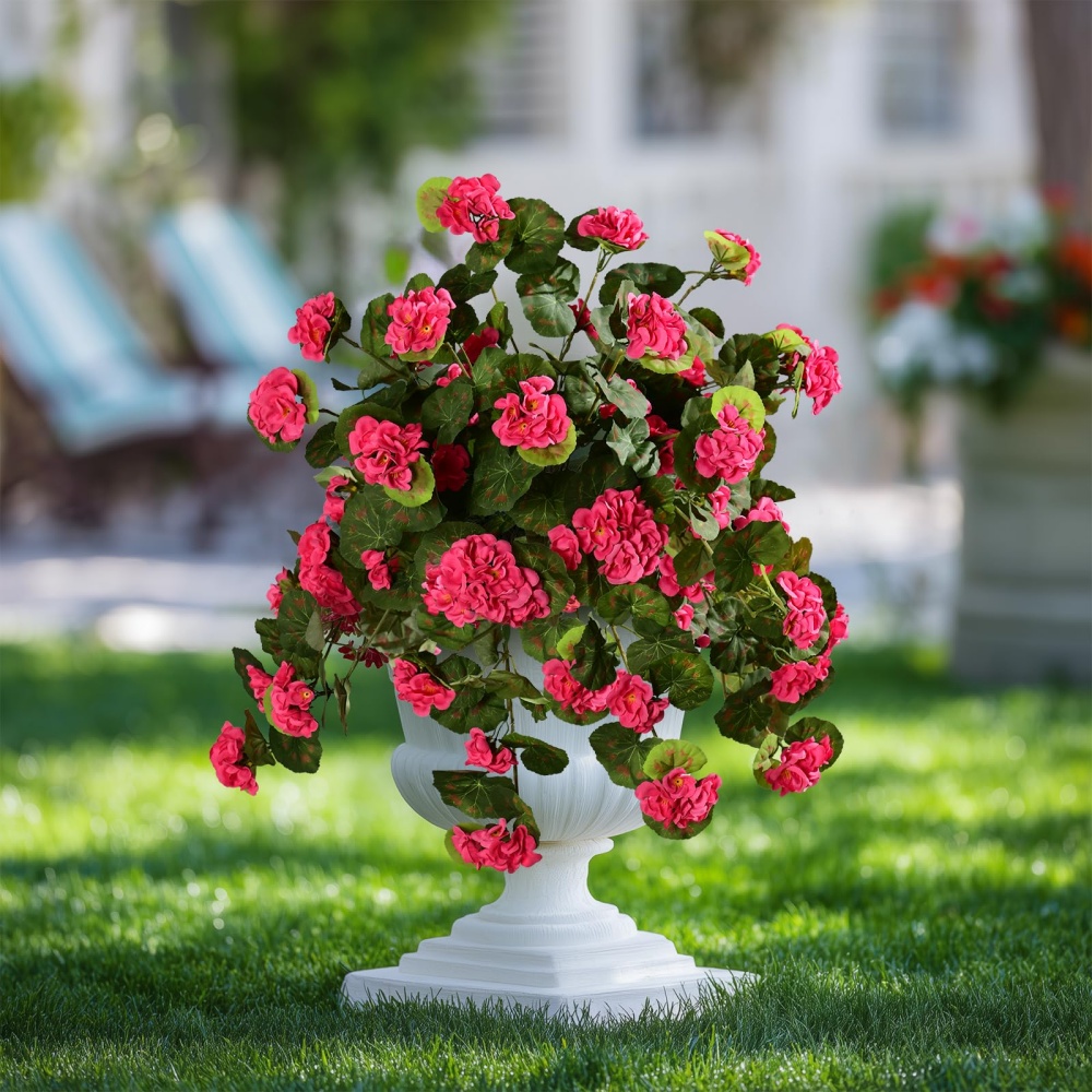 💥 50% OFF🔥 Beautiful Artificial Geranium Flowers – Long-Lasting & Weather Resistant 🌿