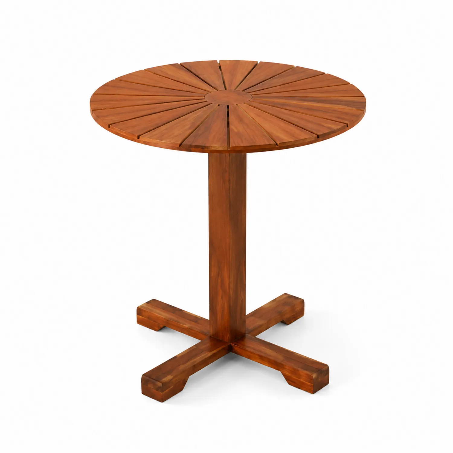 Tavolo rotondo da esterno in legno
