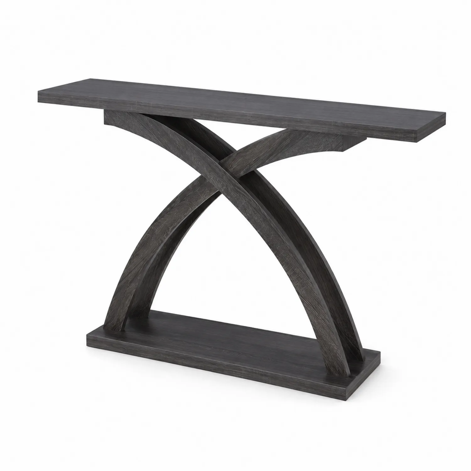 Consolle in Legno Grigio MDF 120x30x75 cm
