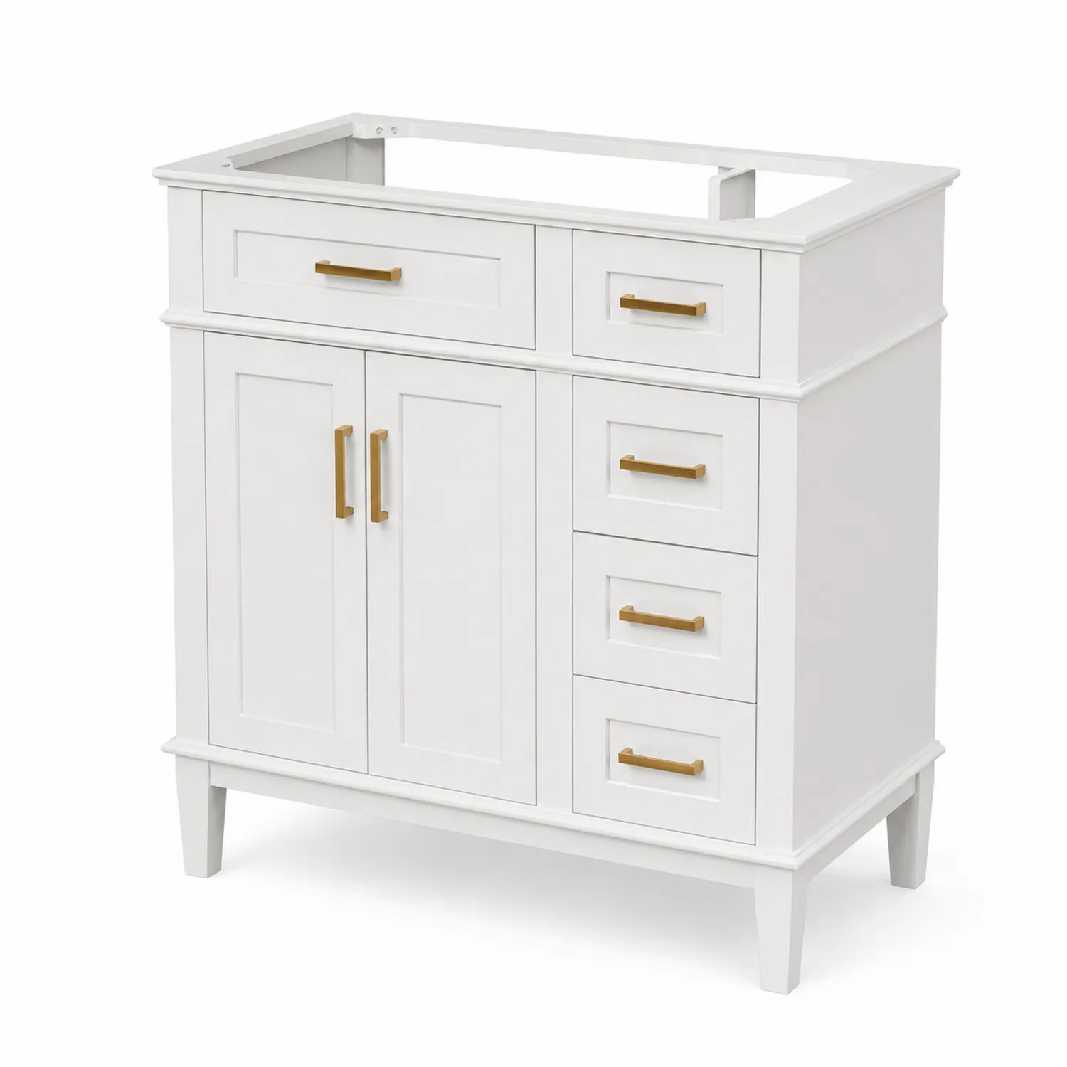 Szafka pod umywalkę MDF Biała 80 cm