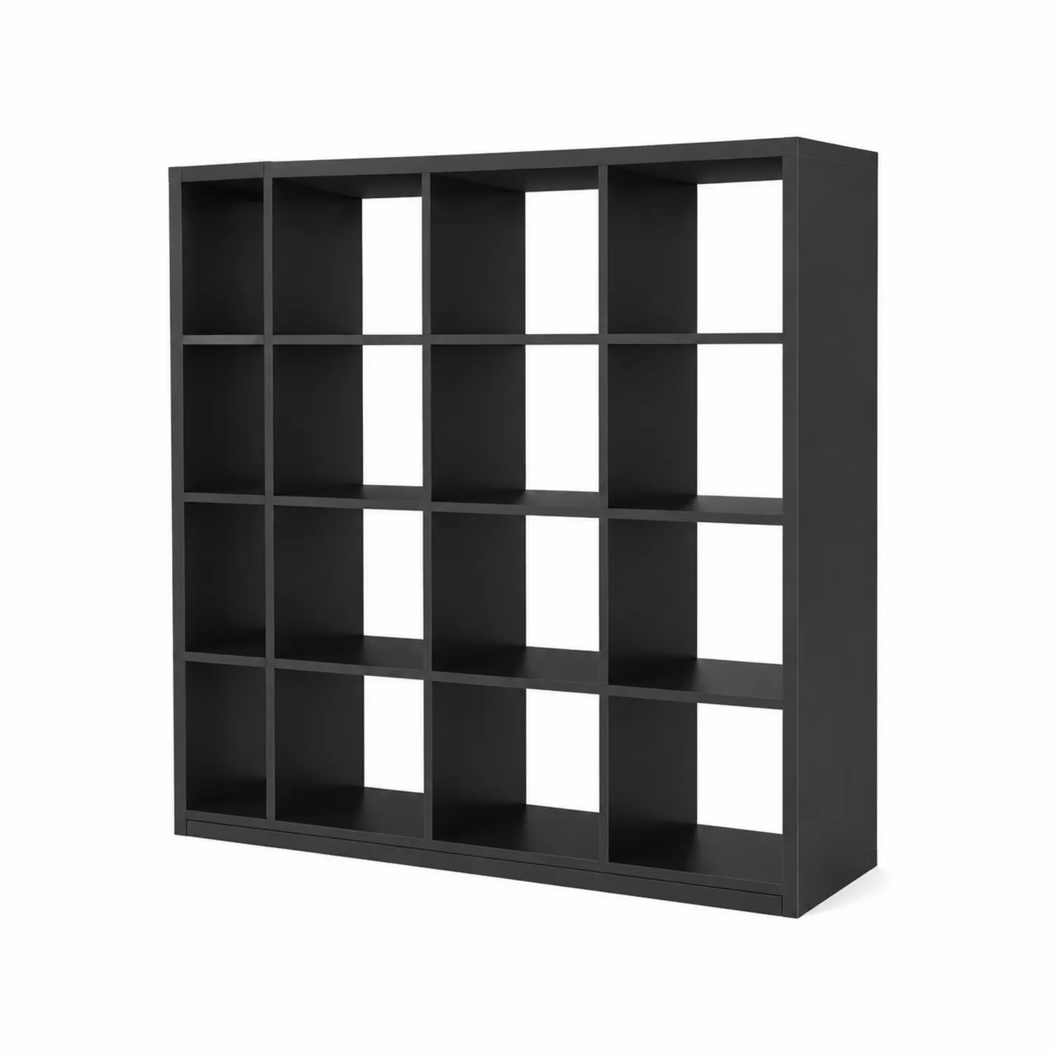 Regał na książki z płyty MDF Czarny 140x140 cm