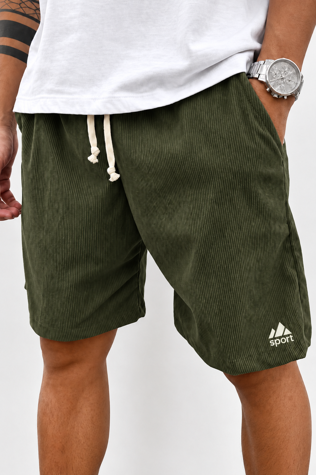 Herren Vintage Cord Shorts aus Baumwolle – Lässiger Sommer-Komfort mit Stretch