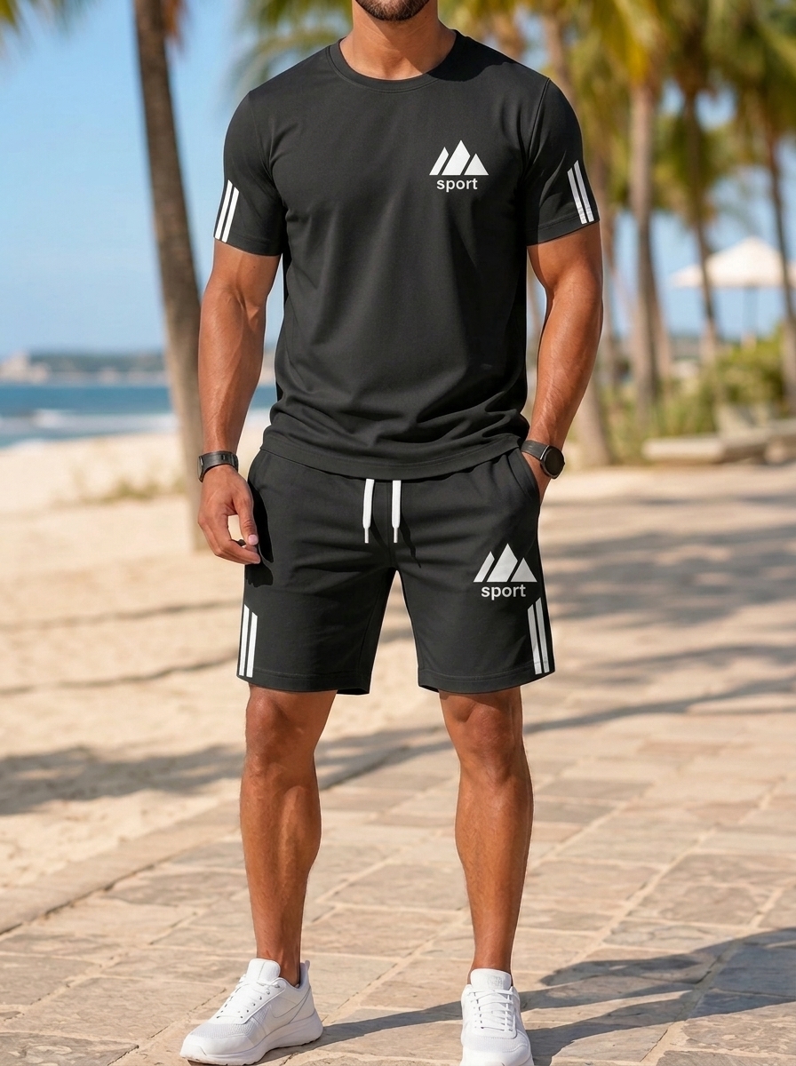 ⏰ Letzter Tag: 50% Rabatt! 🔥-Herren Sommer-Set mit Polohemd und Shorts