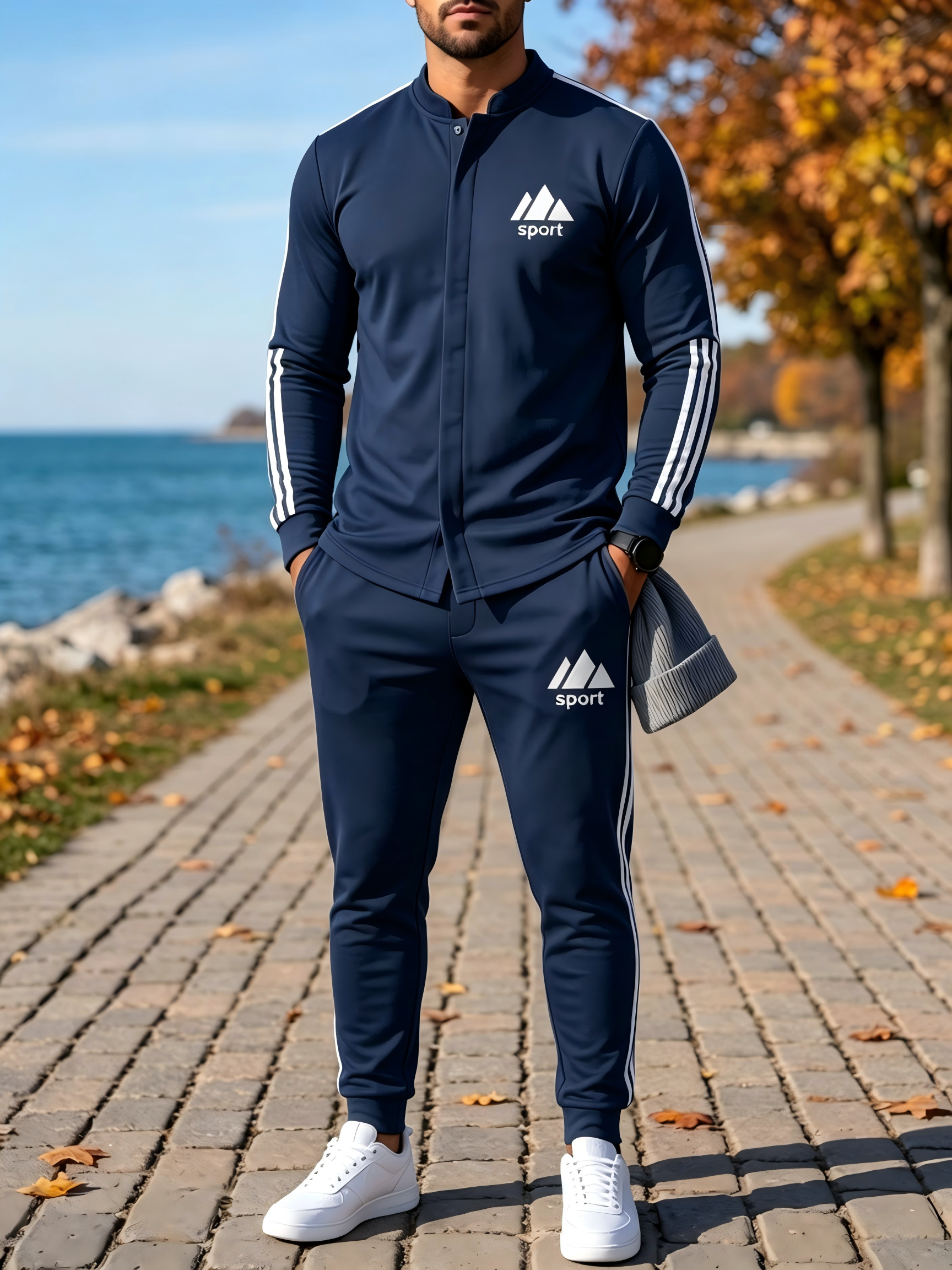 ⏰ Letzter Tag: 50% Rabatt! 🔥-Urban Herren-Trainingsanzug – 2-teilig