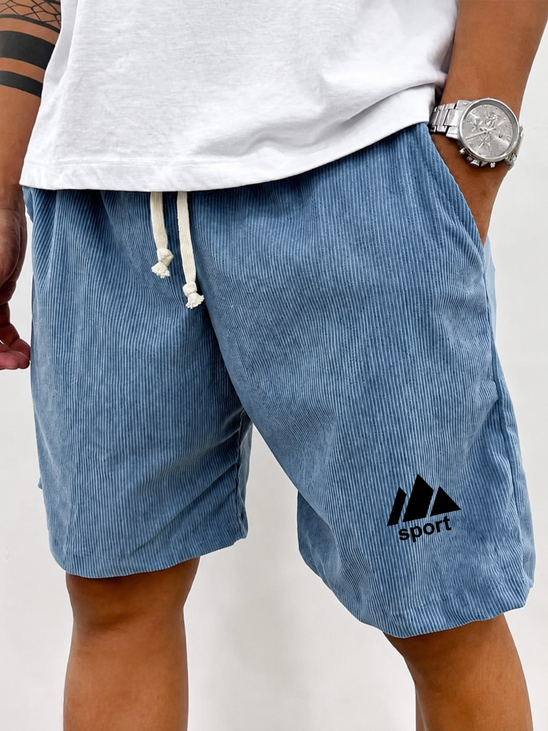 Herren Vintage Cord Shorts aus Baumwolle – Lässiger Sommer-Komfort mit Stretch