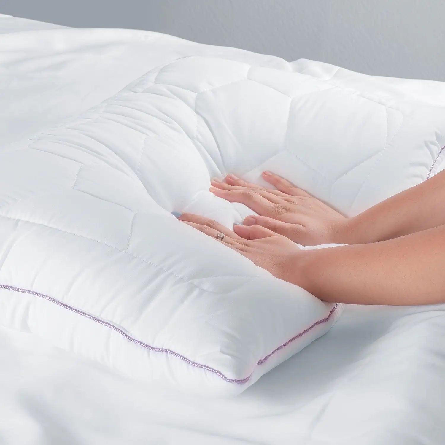 Lavender With Suede Fabric And Micro Fibre Inside Pillow | Pillow For The Best Sleep