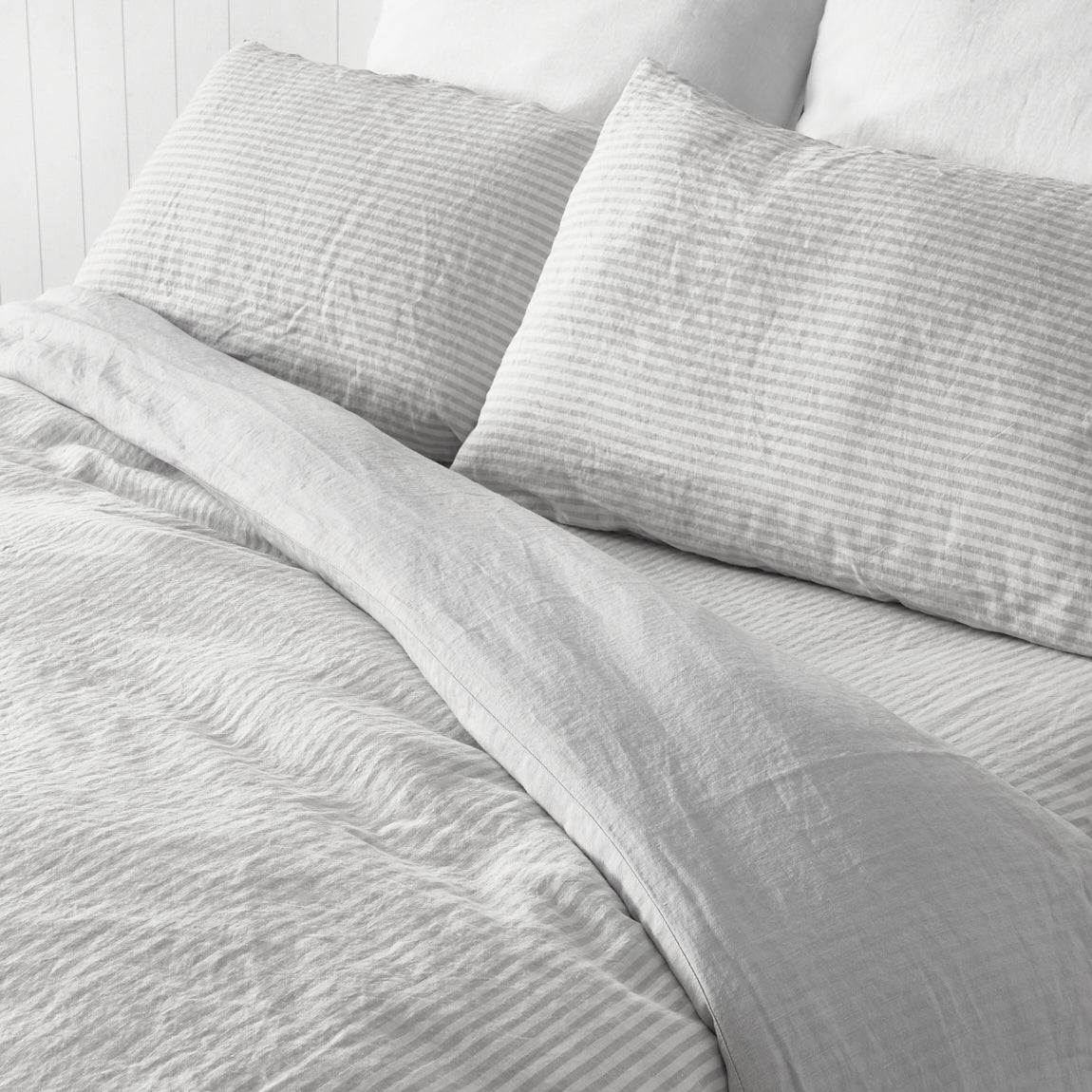 Misty Bay Stripe Quilt Cover
