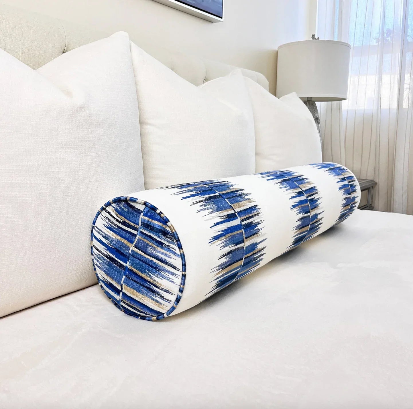 Multi Embroidered Bolster Pillow