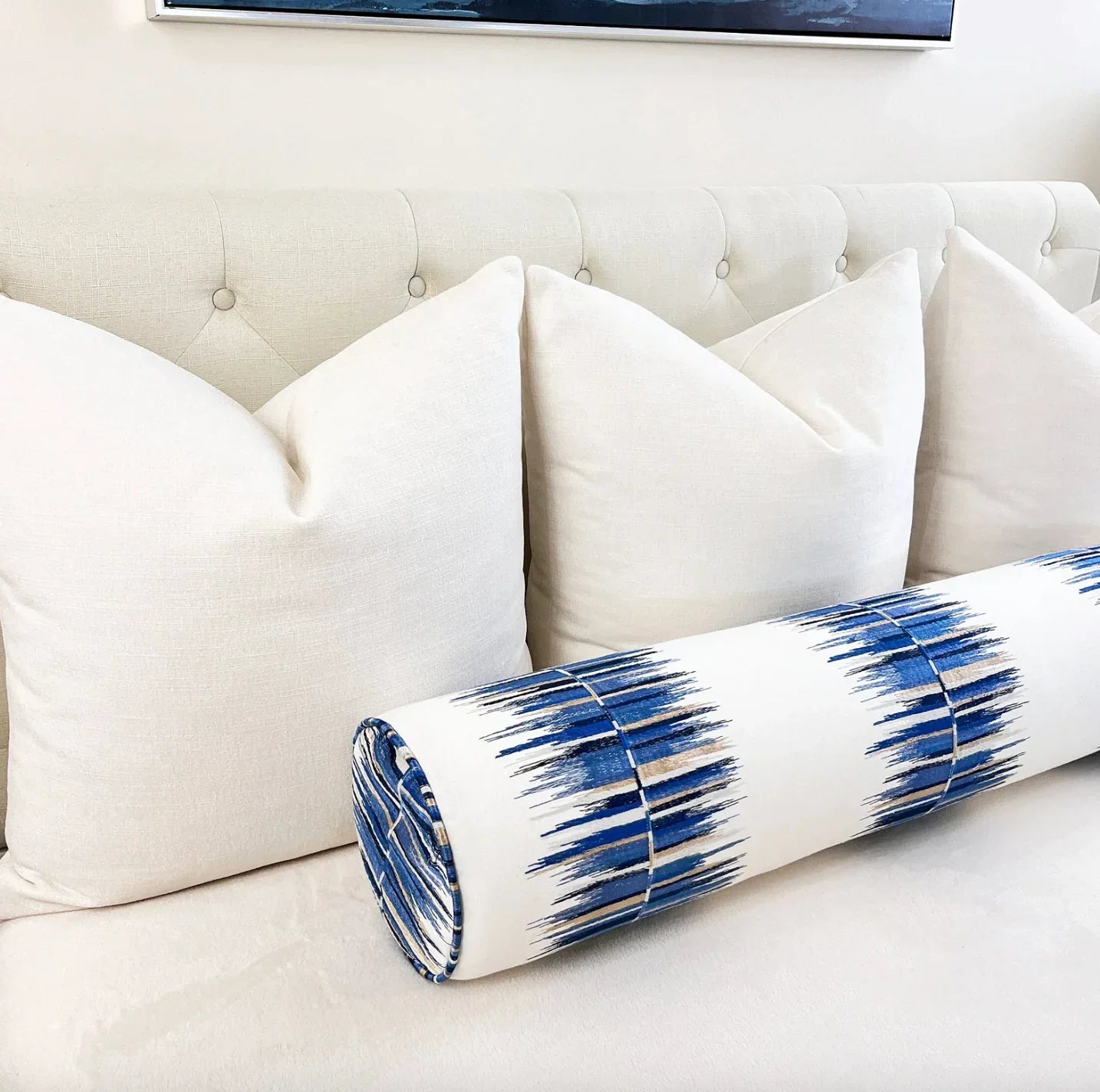 Multi Embroidered Bolster Pillow