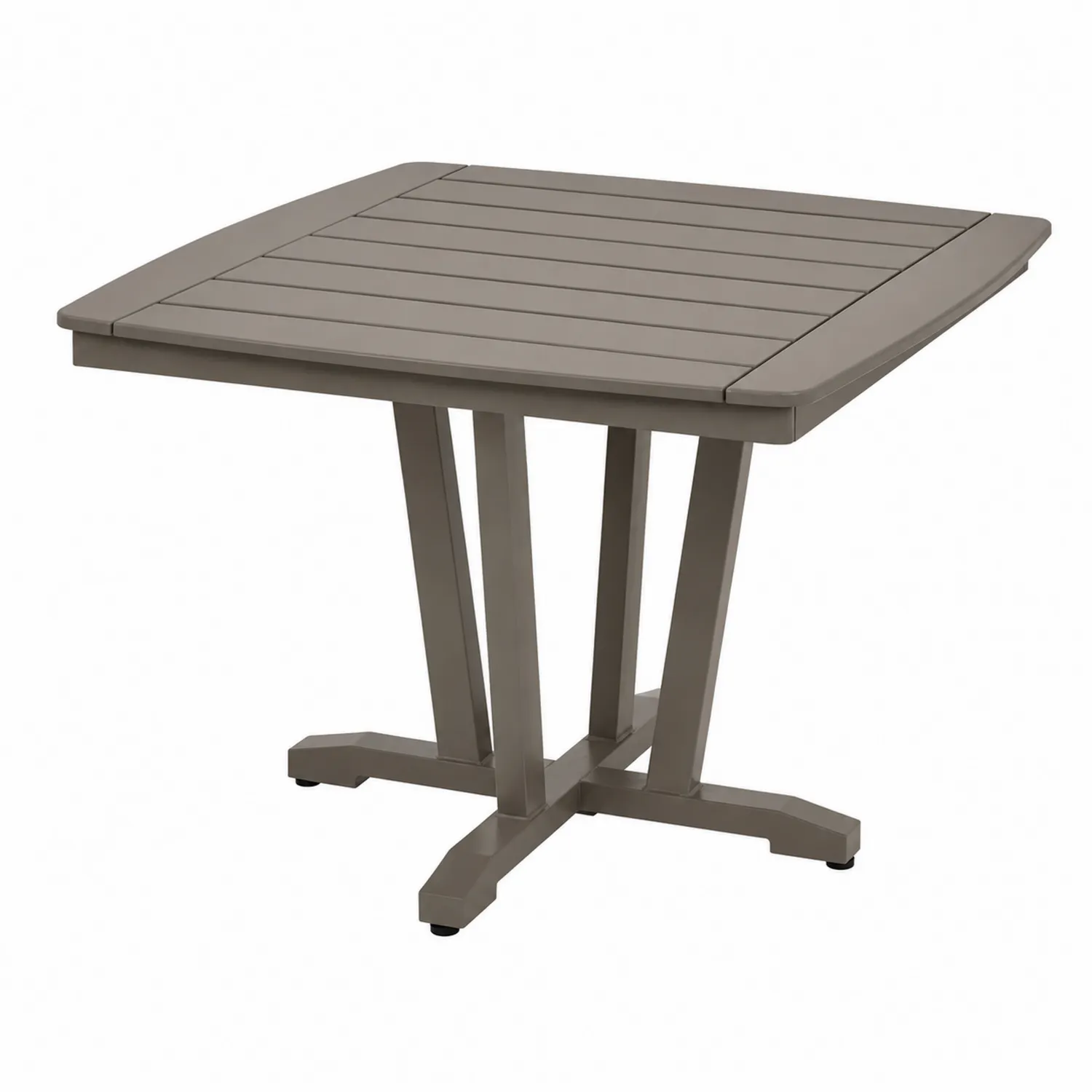 Tavolo quadrato da esterno in alluminio 90x90 cm Grigio-Placiron