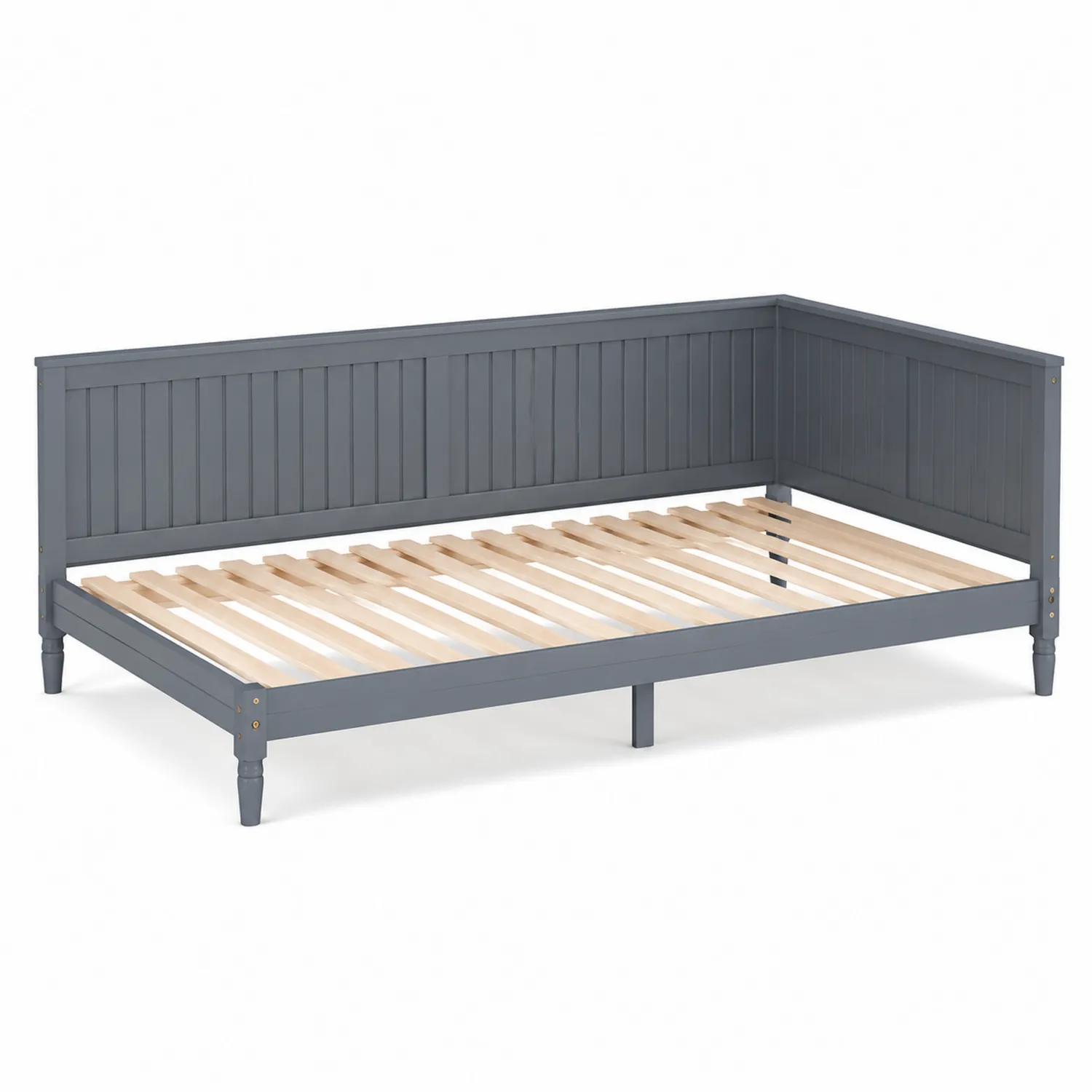 Letto da giorno in legno di pino Grigio 200x90 cm-Placiron