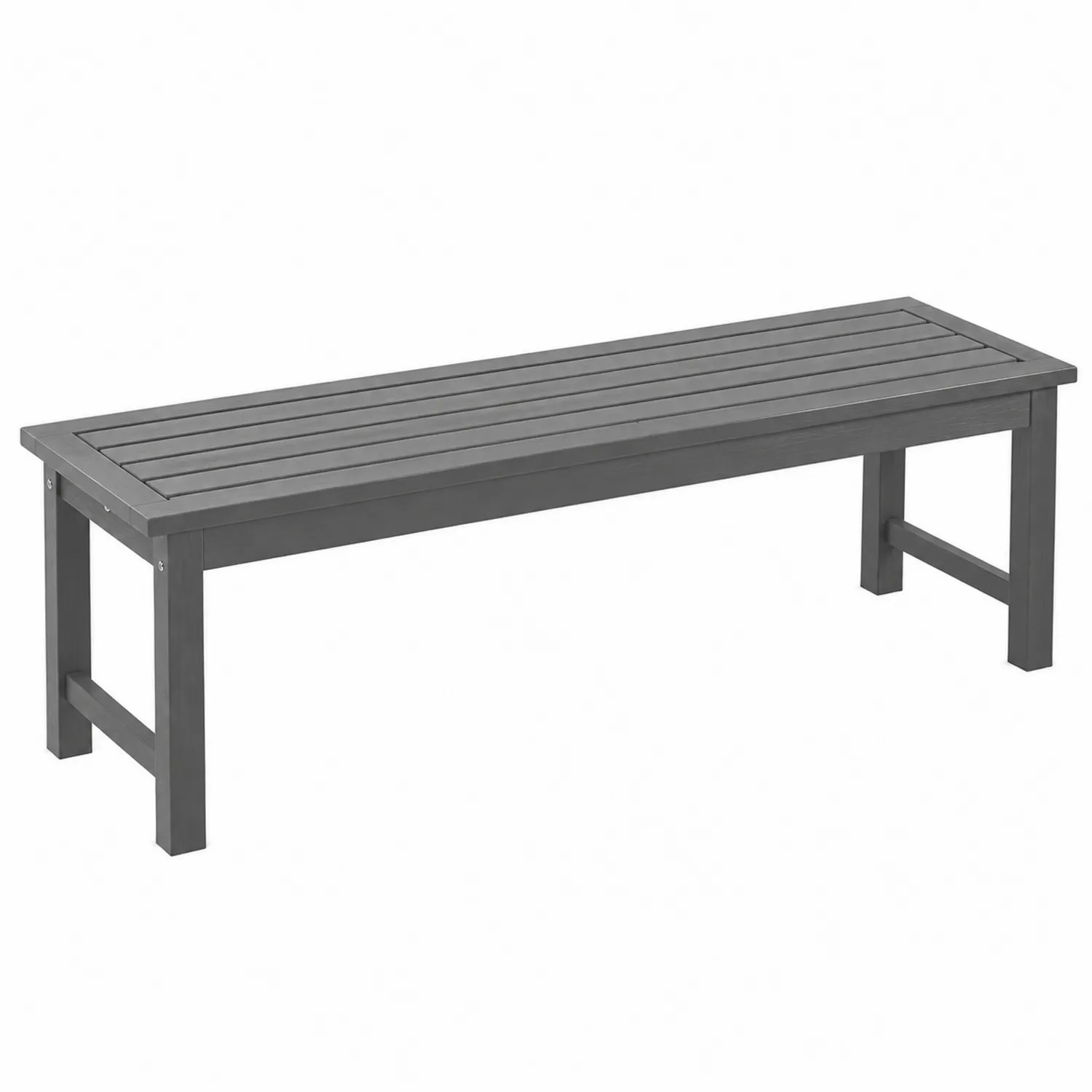 Panca da esterno in legno composito grigio 120x40x45 cm-Placiron