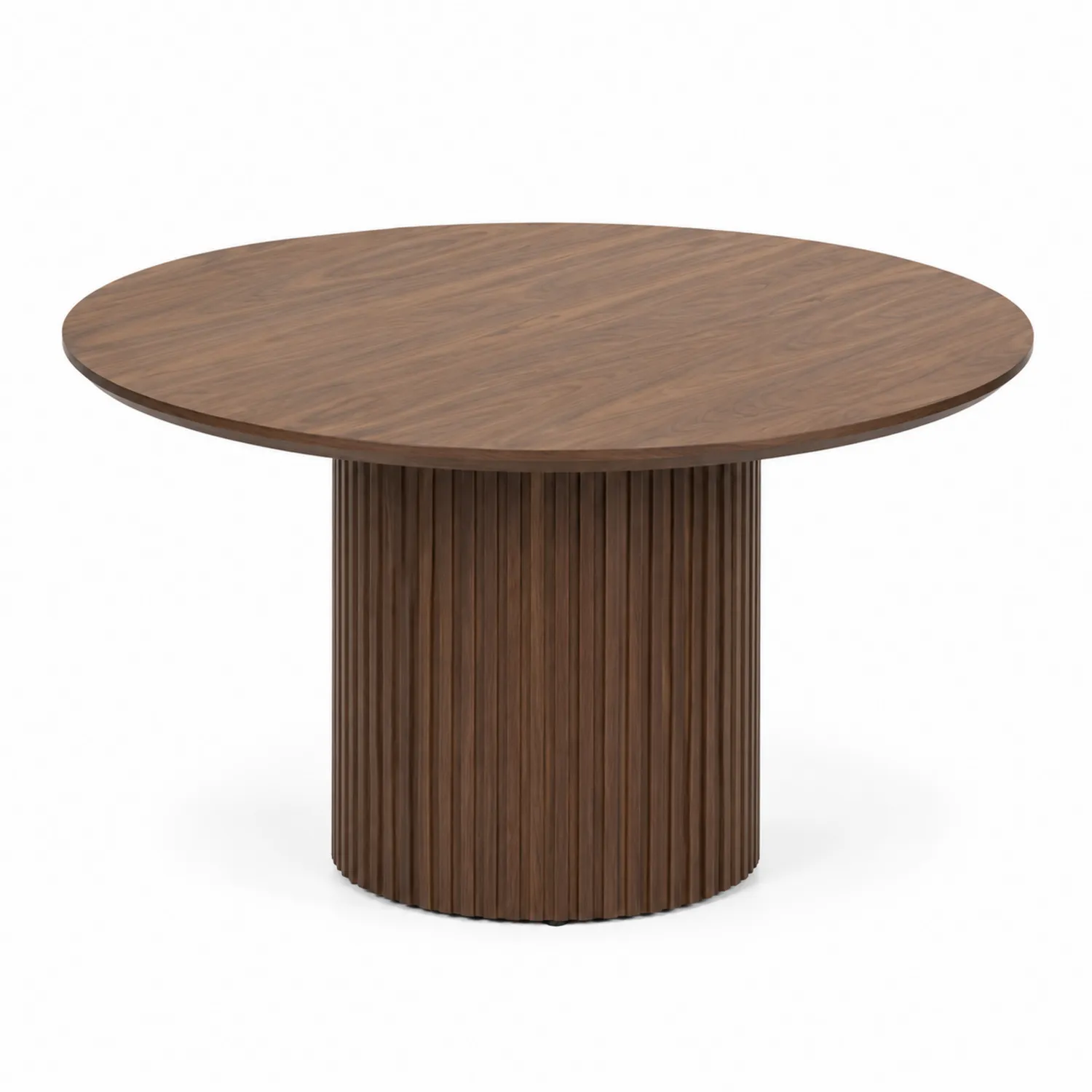 Tavolo rotondo in legno di noce Ø120 cm-Placiron
