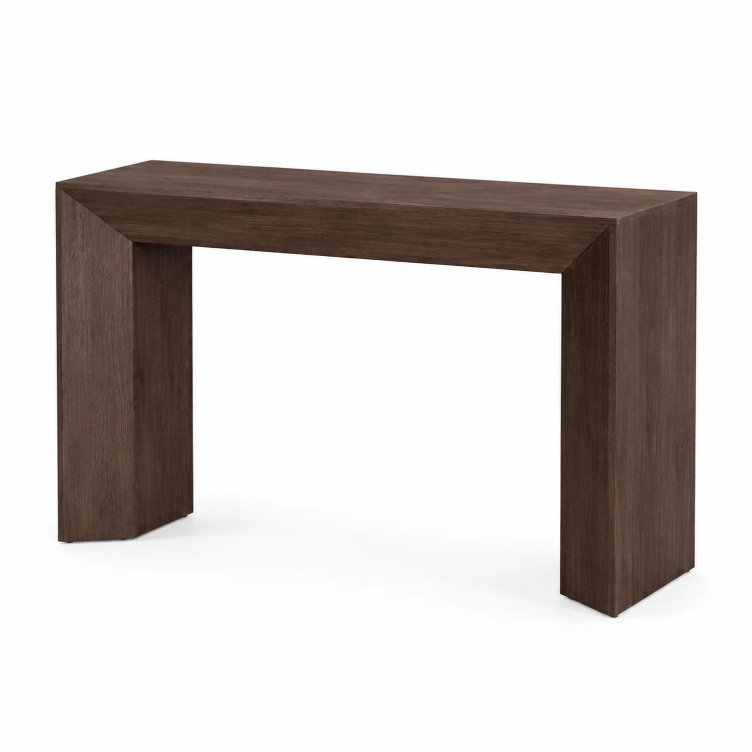 Consolle in Legno Massello Rettangolare Marrone-Placiron