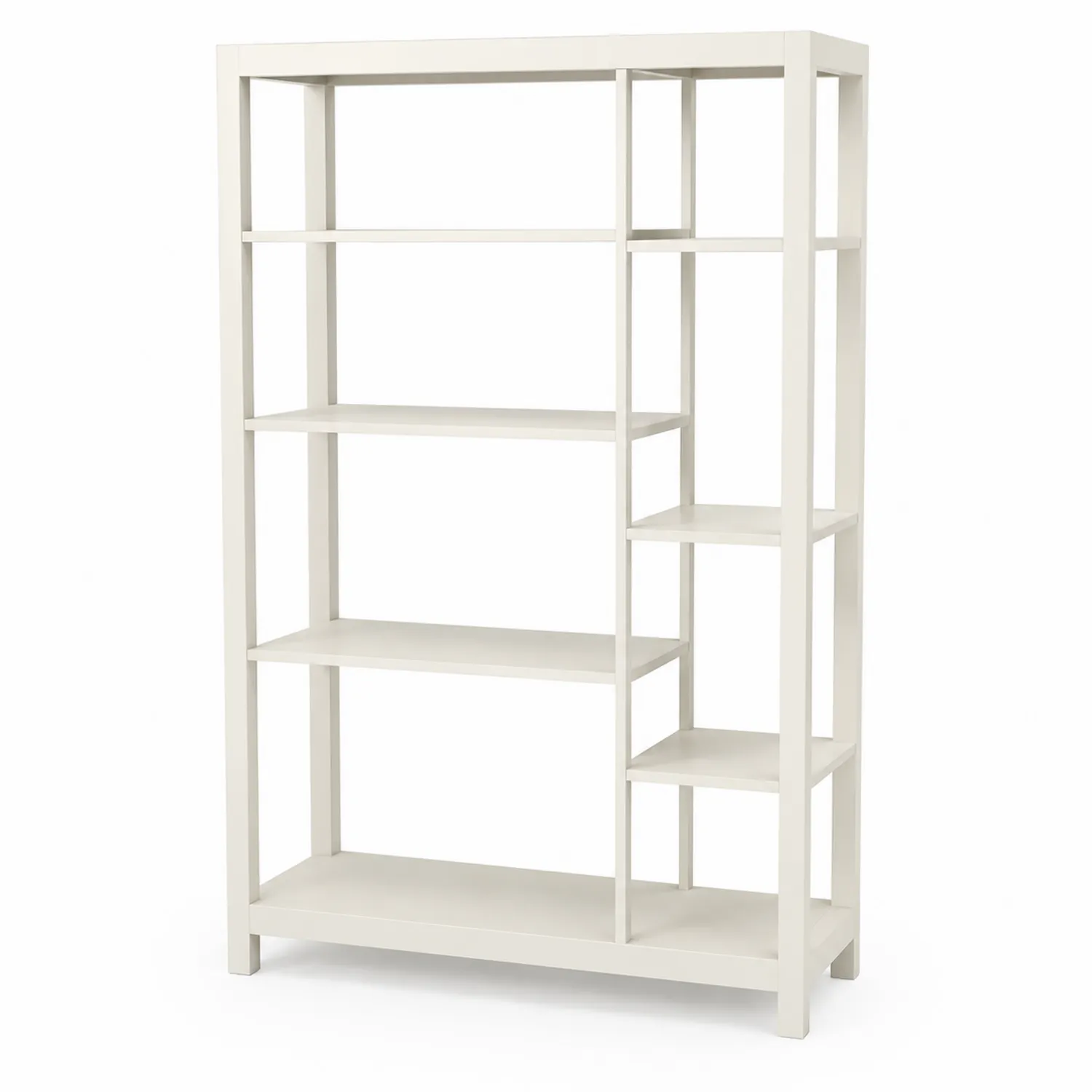 Libreria a scaffali aperti in MDF bianco con portata 30 kg-Placiron