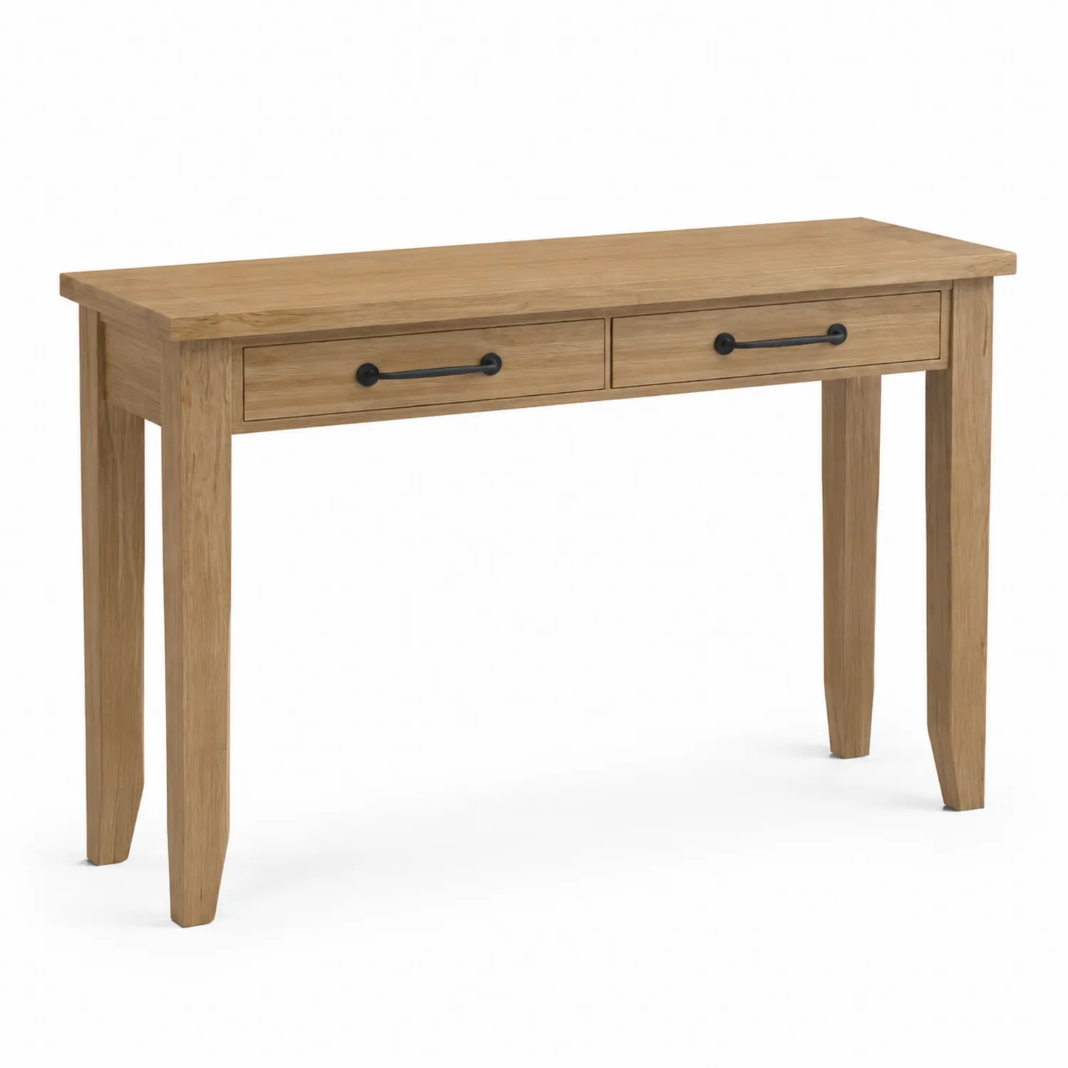 Consolle in Legno di Rovere con 2 Cassetti-Placiron