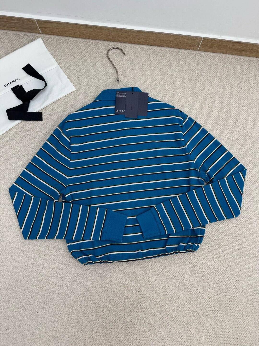 PRD Colorblocked Stripe Lapel Long Sleeve