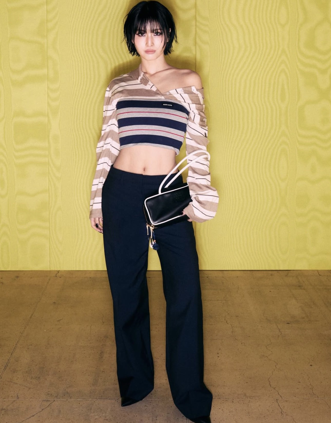 Miu Striped Halter Top