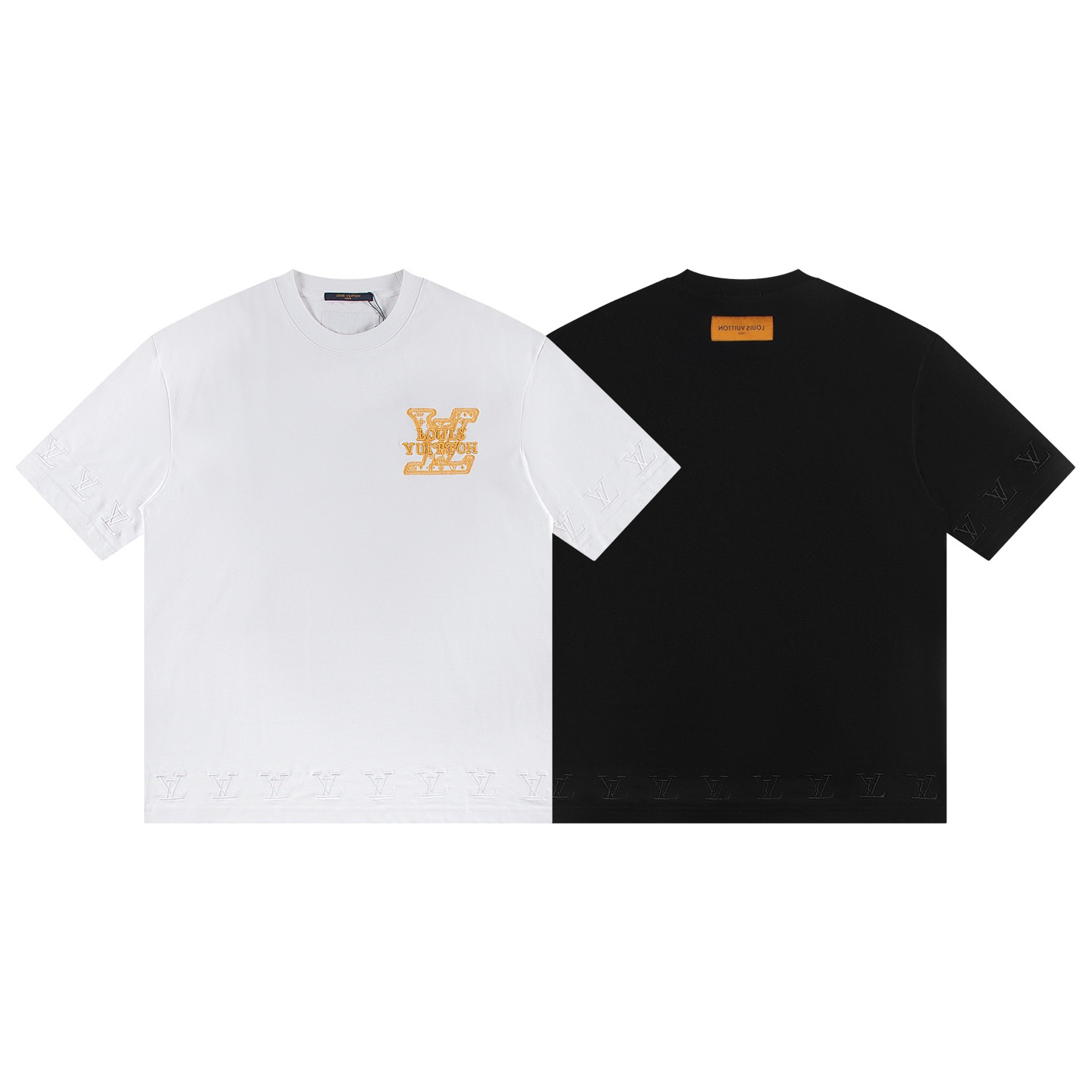 1V Embroidered logo short sleeved T-shirt