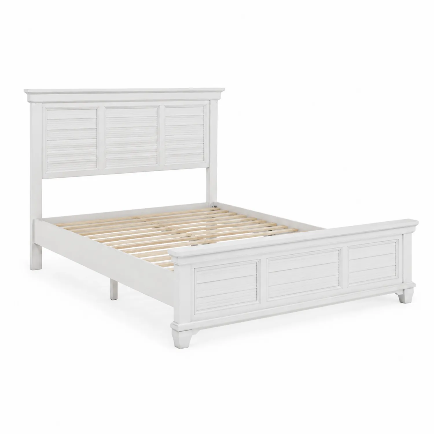 Letto matrimoniale in legno di pino bianco 200x160 cm