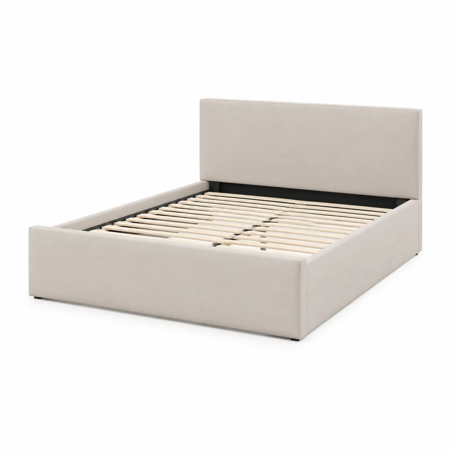 Letto Contenitore in Legno e Tessuto 200x160 cm