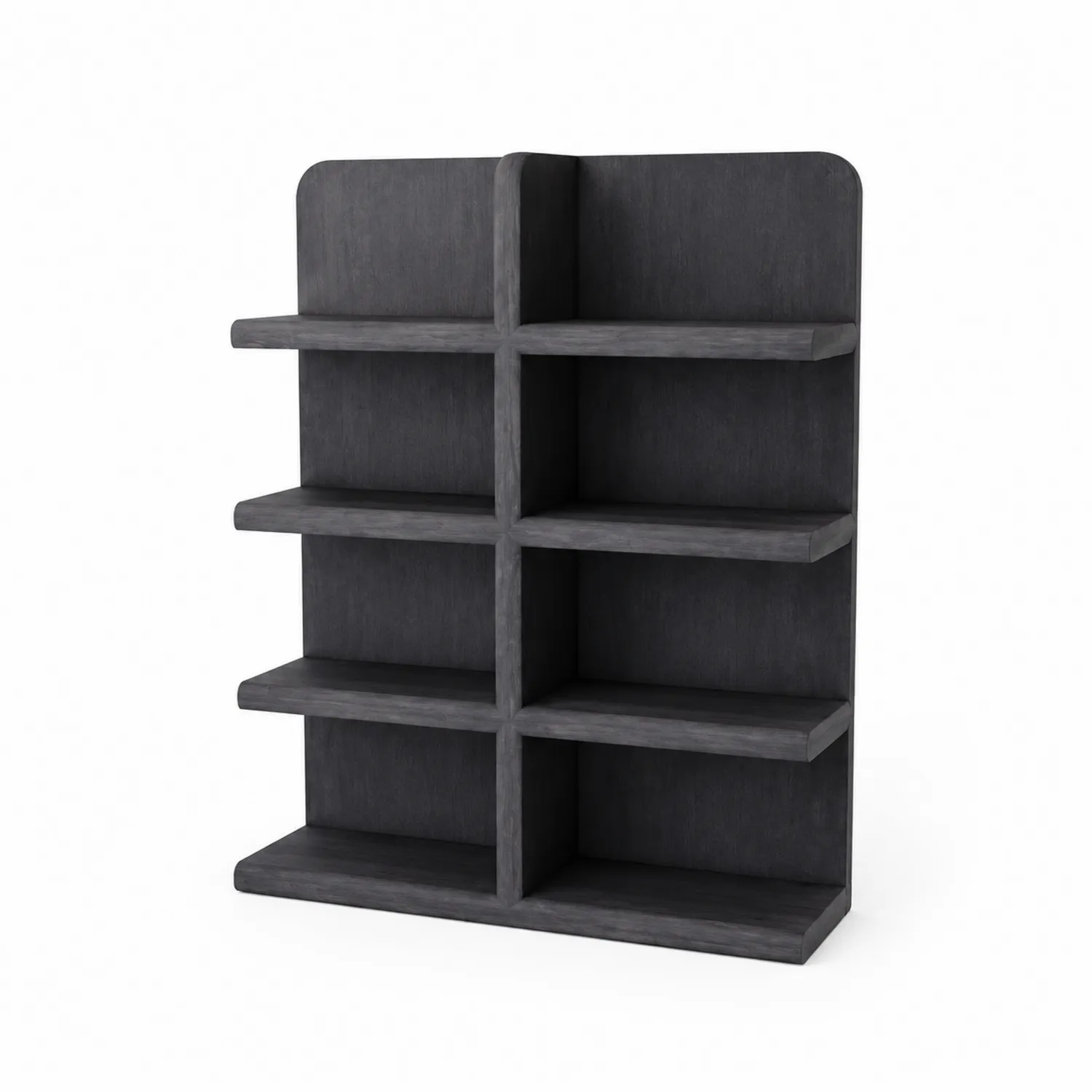 Libreria in legno multistrato grigia 120x30x150 cm
