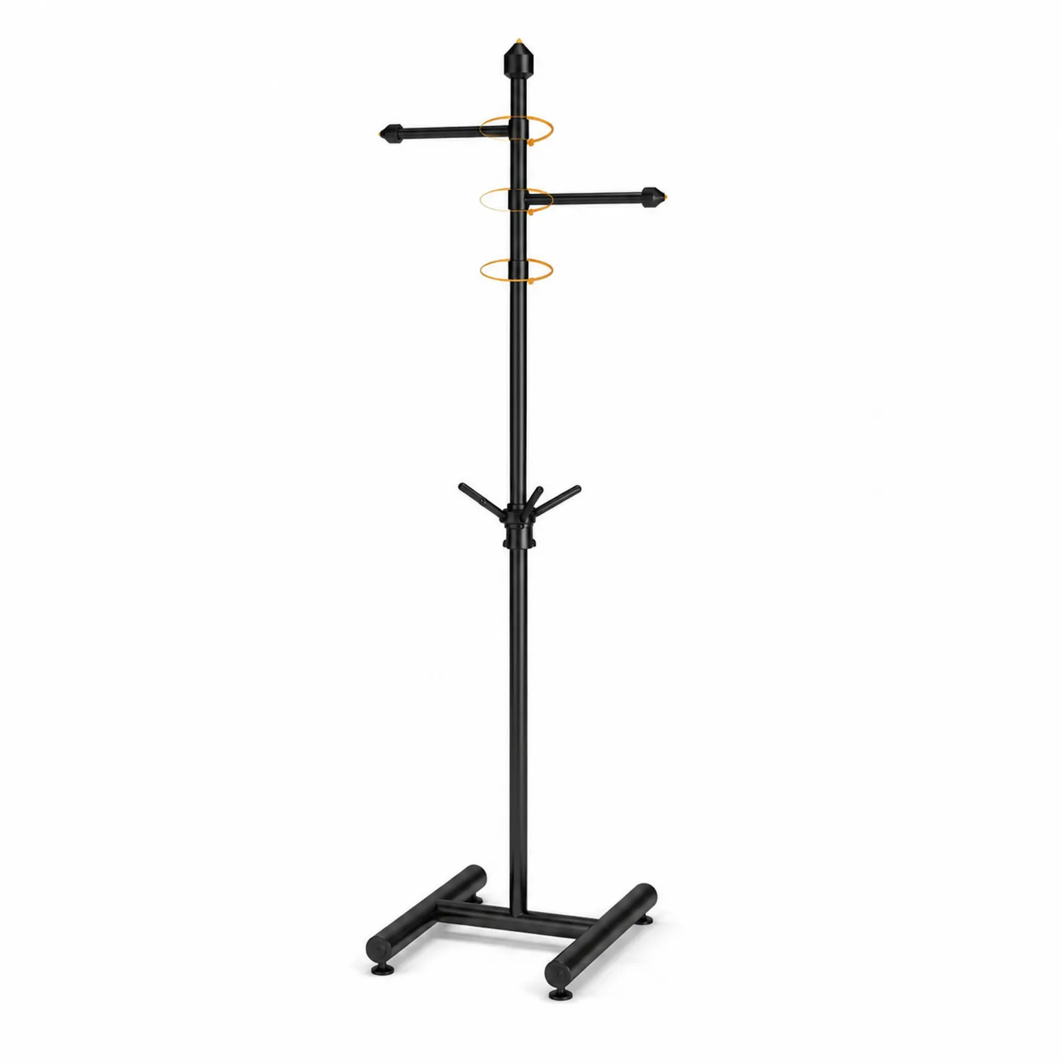 Appendiabiti in acciaio colore nero, altezza 175 cm
