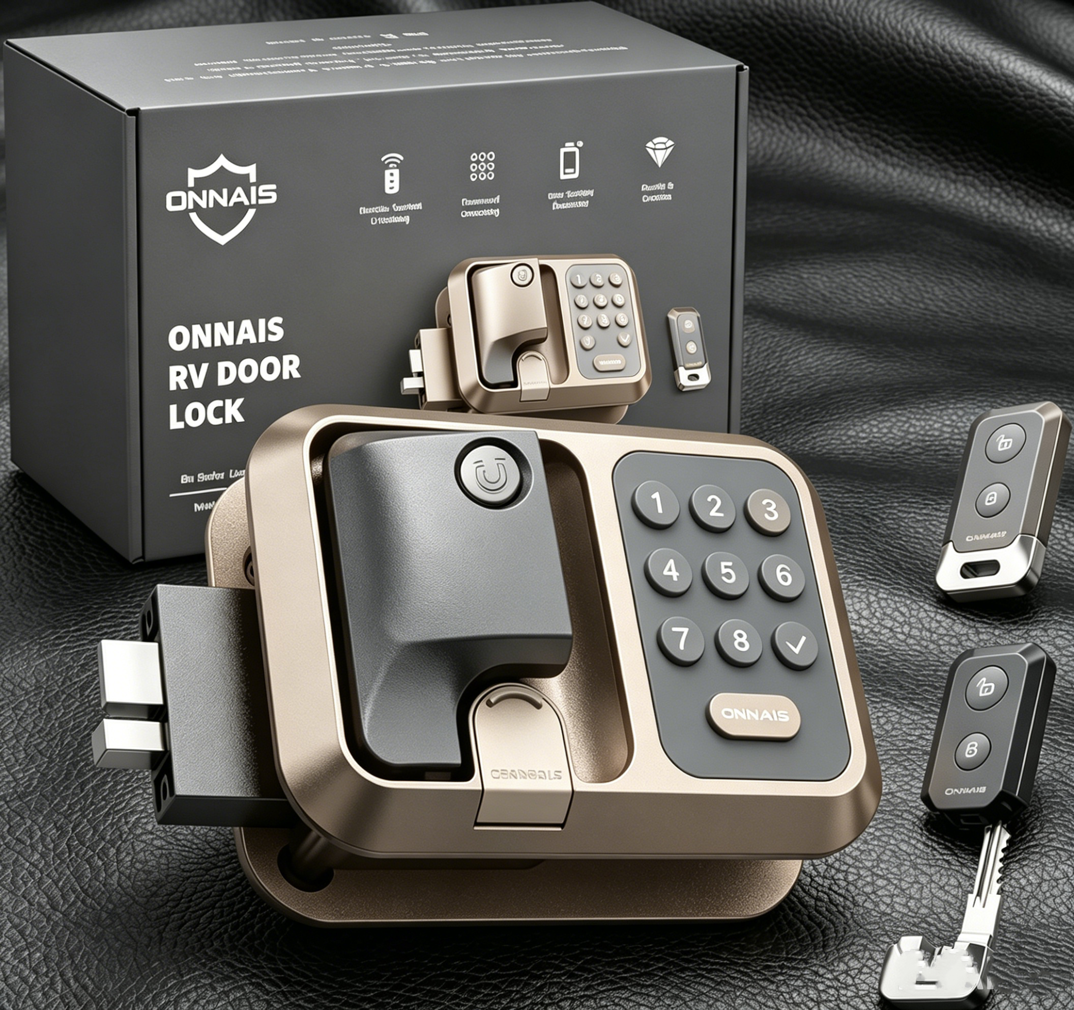 ONNAIS Full Metal RV Keyless Entry Door Lock with Password