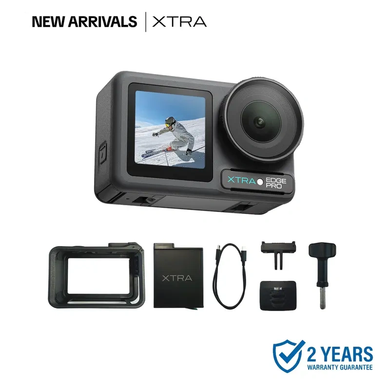 Xtra Edge  : 4K Action Camera With 1/1.3" Sensor & Night View