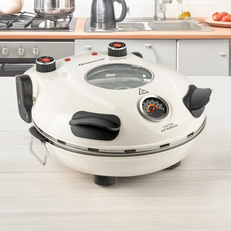 ✨Clearance sale✨ Piezano XL 14" Pizza Oven - Granitestone - 800° Countertop Brick Pizza Oven