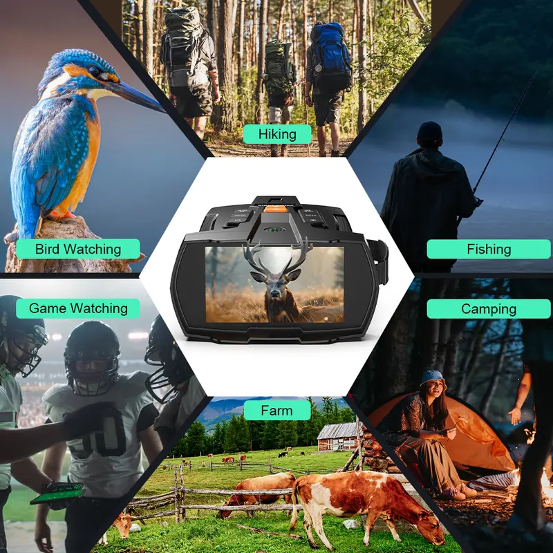 Special Offer 🔥 4.5x Night Vision Binoculars – Free 32GB SD Card Included, 7-Level IR Adjustment, Ideal for Wildlife Viewing, Security and Hunting