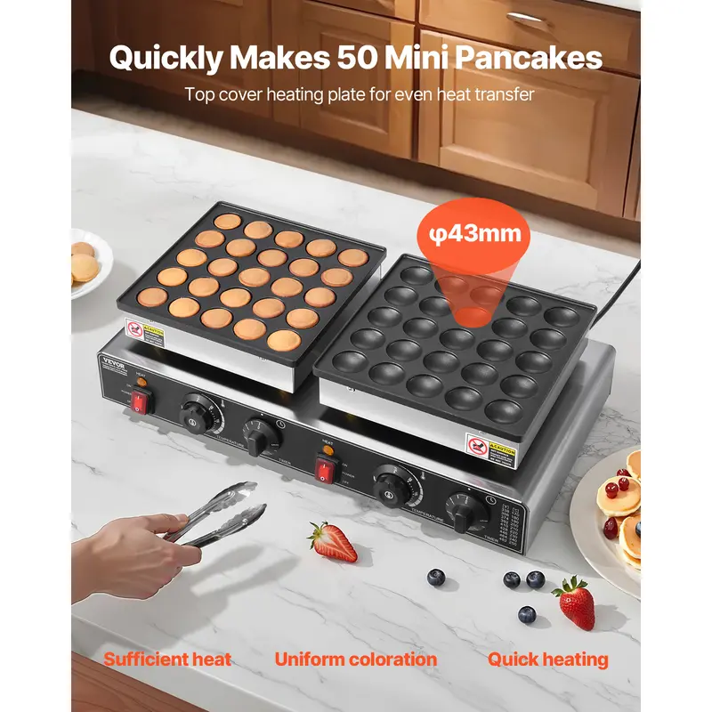 🔥Limited-time promotion🔥50PCS Mini Dutch Pancake Maker