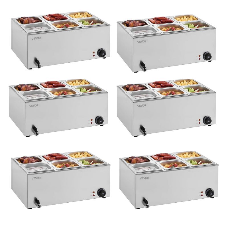 6-Pan Commercial Food Warmer